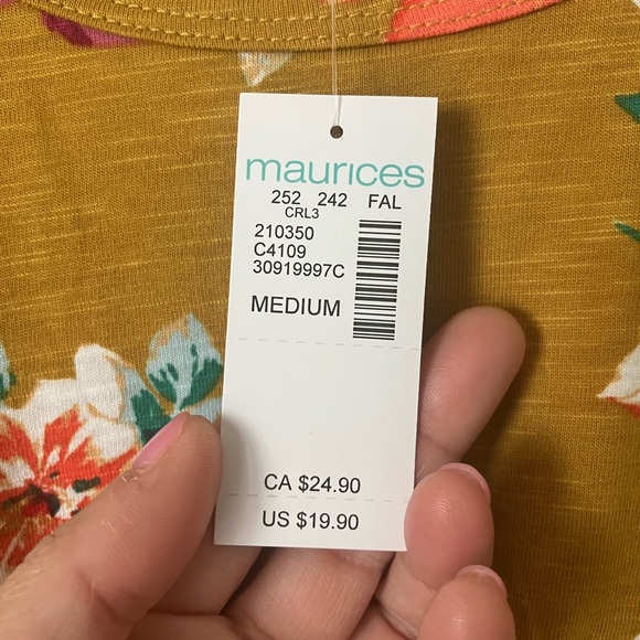 Maurices Yellow Wrap Tank Top Sleeveless - Picture 2 of 4